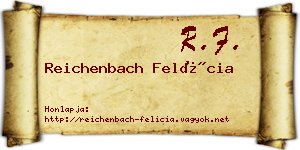 Reichenbach Felícia névjegykártya